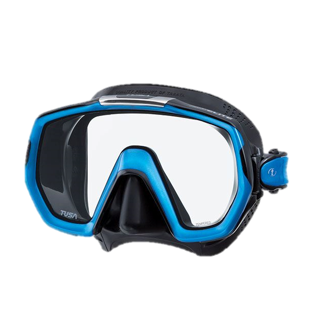 Tusa Freedom Elite Mask - Black & Fish Tail Blue